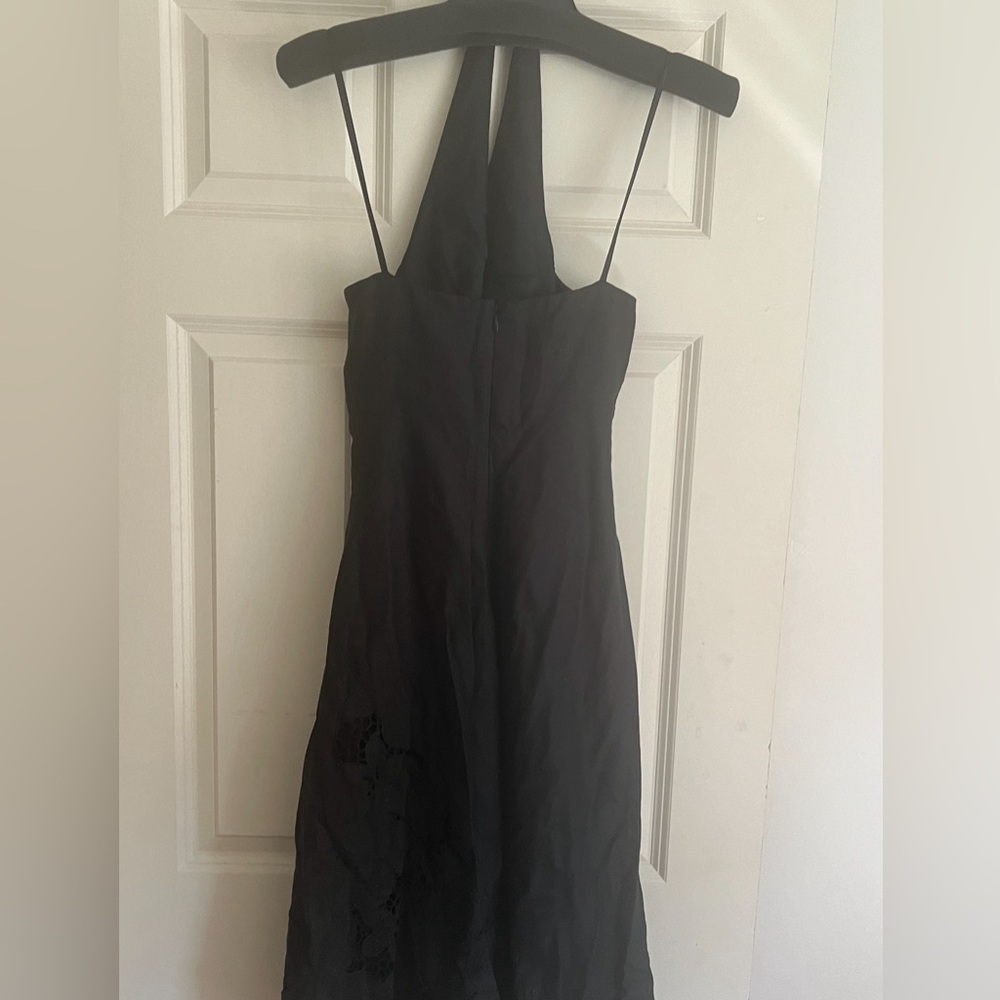 Ann Taylor Black Eyelet halter Dress - Picture 11 of 13